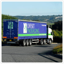 Image of a lorry in transit
